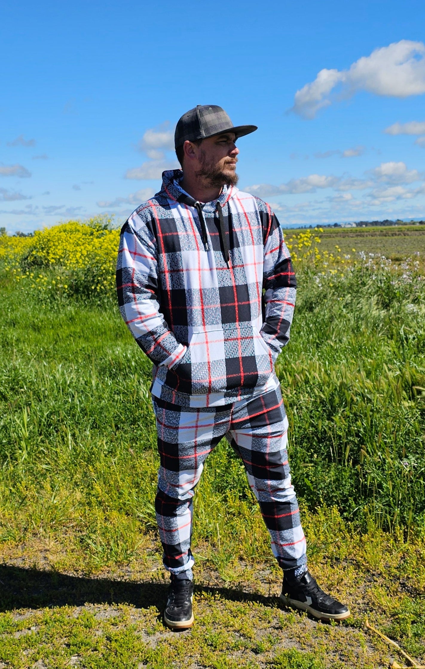 Psalm 23 Speakeasy Plaid Unisex Hoodie