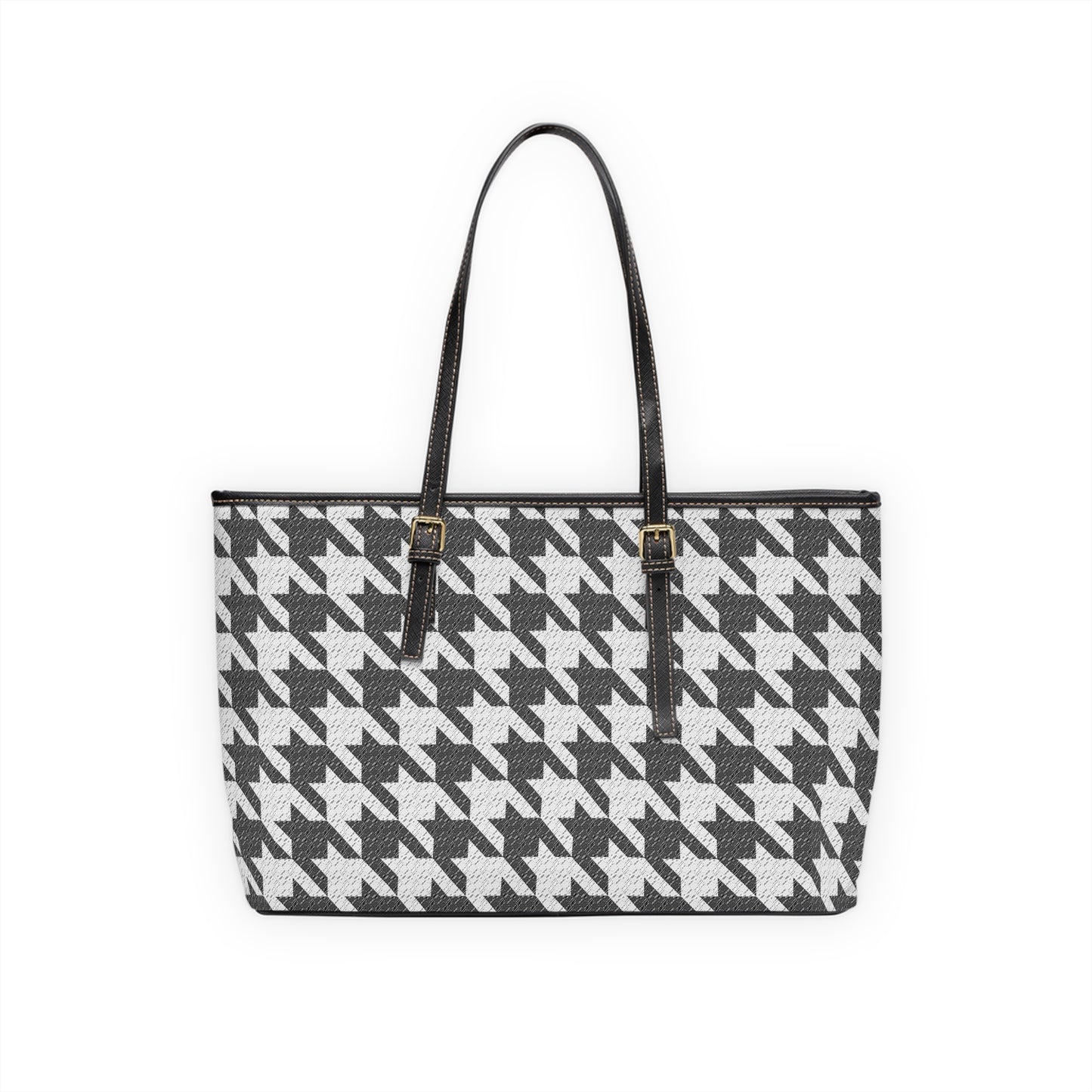 FUCK JOE BIDEN HOUNDSTOOTH PU Leather Shoulder Bag