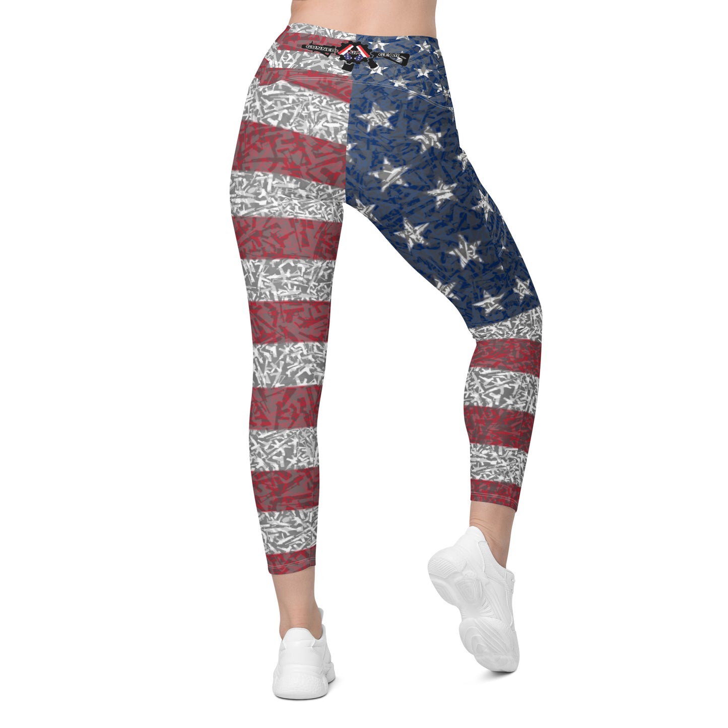 American flag GUGsmoke Leggings with pockets