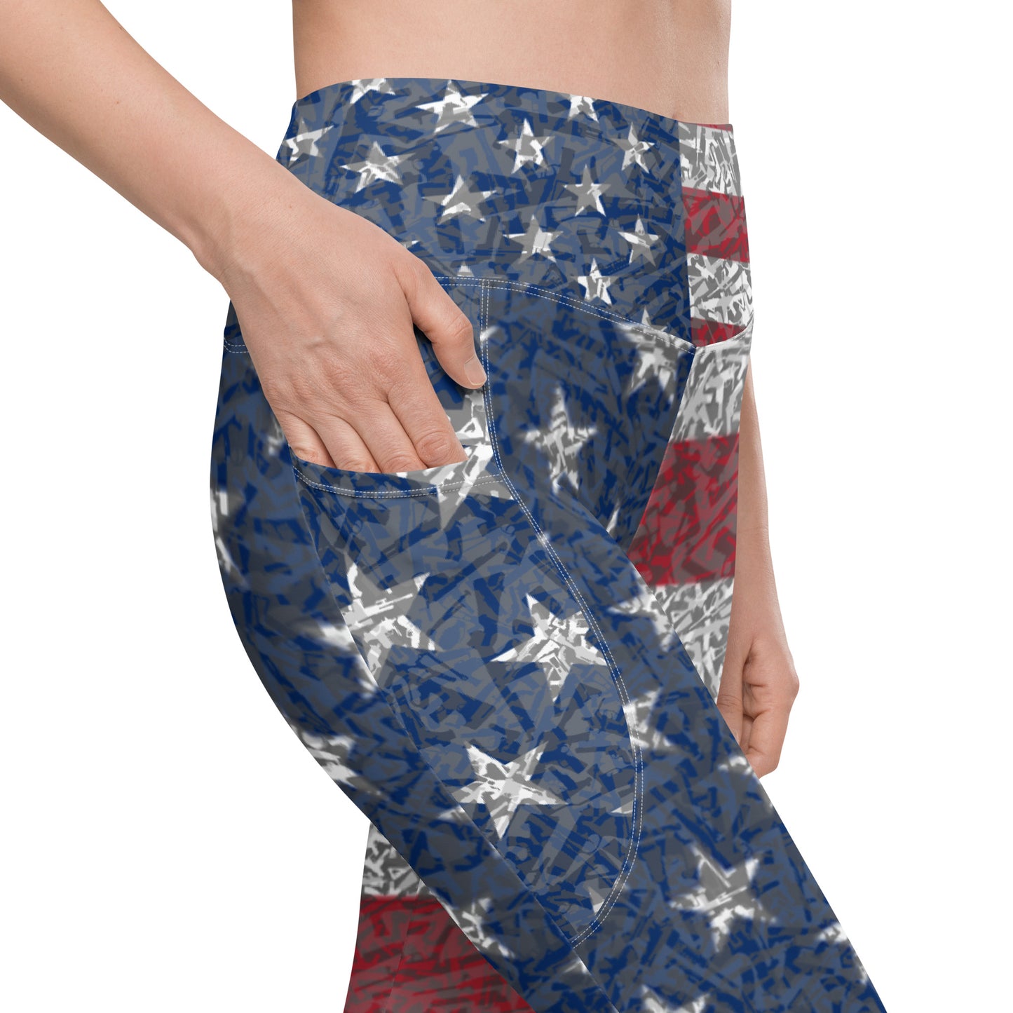 American flag GUGsmoke Leggings with pockets