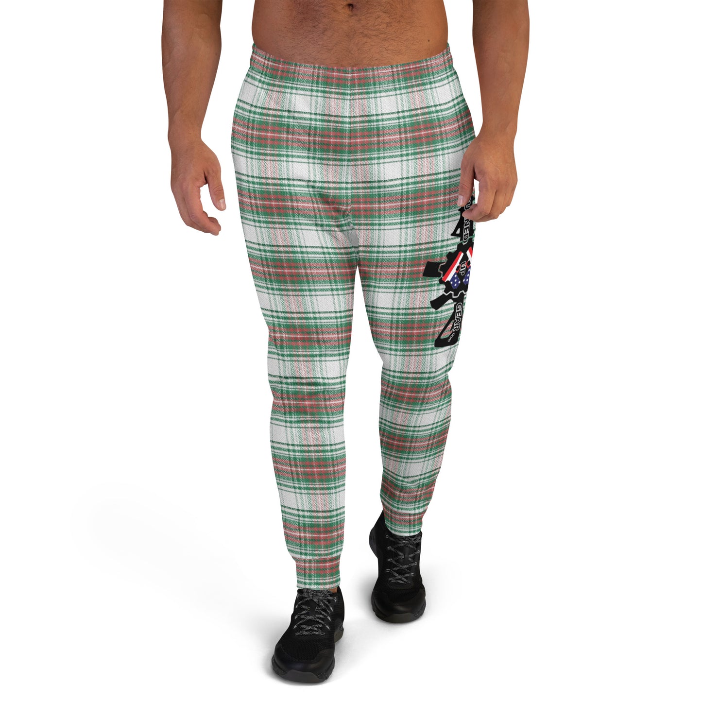 FUCK JOE BIDEN Christmas plaid Men's Joggers