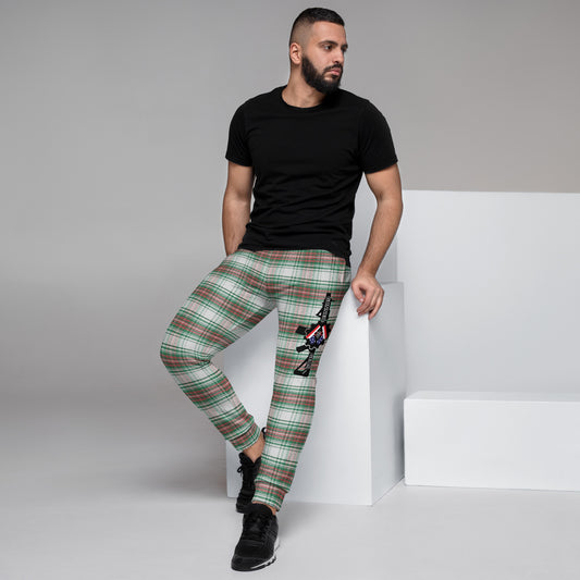 FUCK JOE BIDEN Christmas plaid Men's Joggers