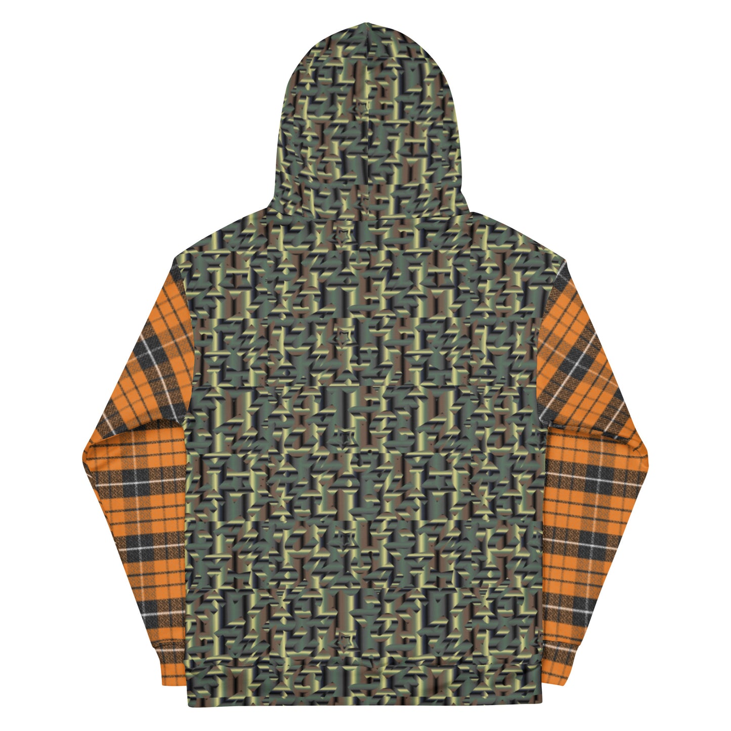 TRUMP 2024 SAVE AMERICA Camo + FUCK JOE BIDEN Plaid sleeves mashup Hoodie