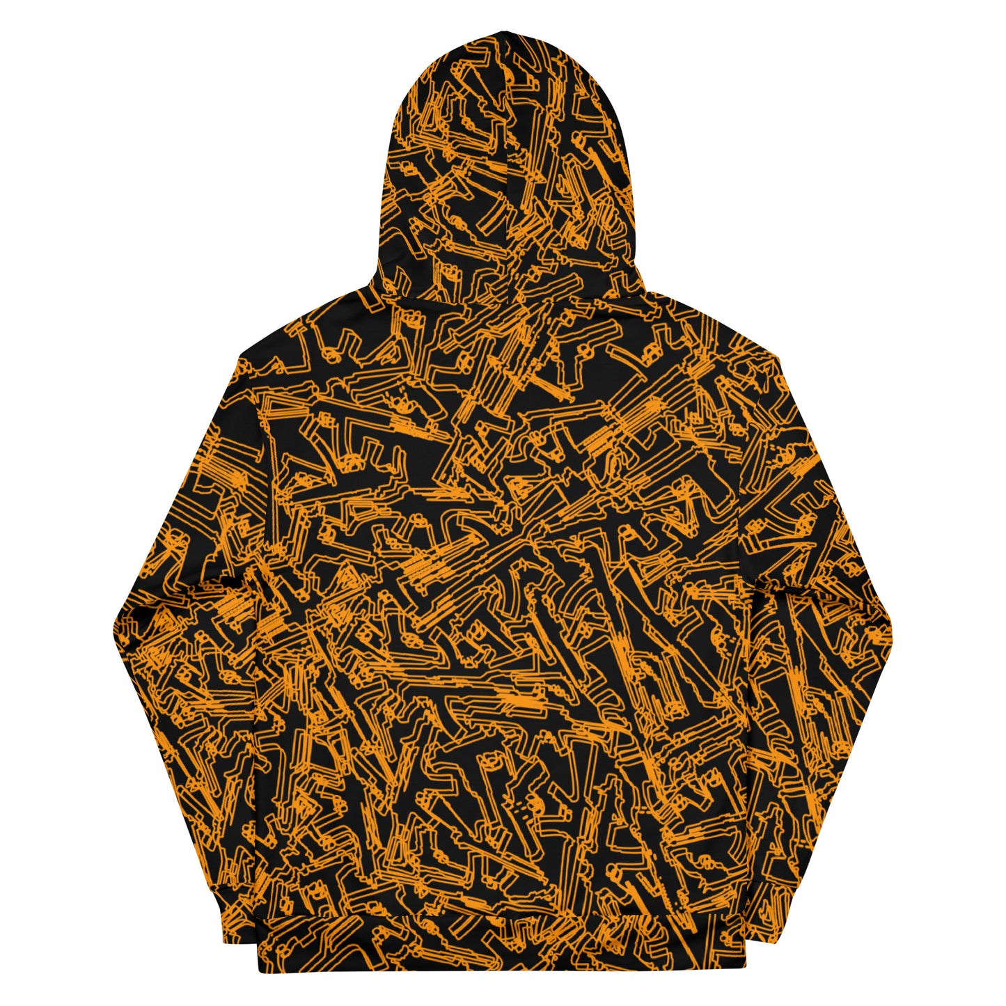 NEON BLUR Orange Unisex Hoodie