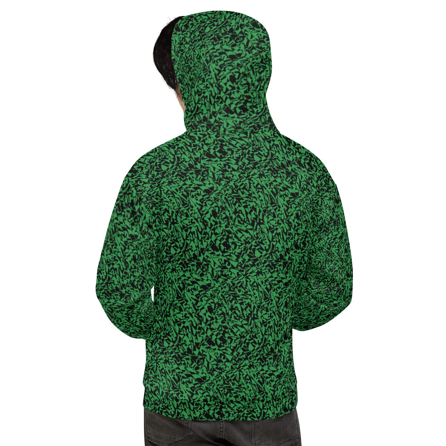 GUGstatic Hoodie (Black and Sea Green)