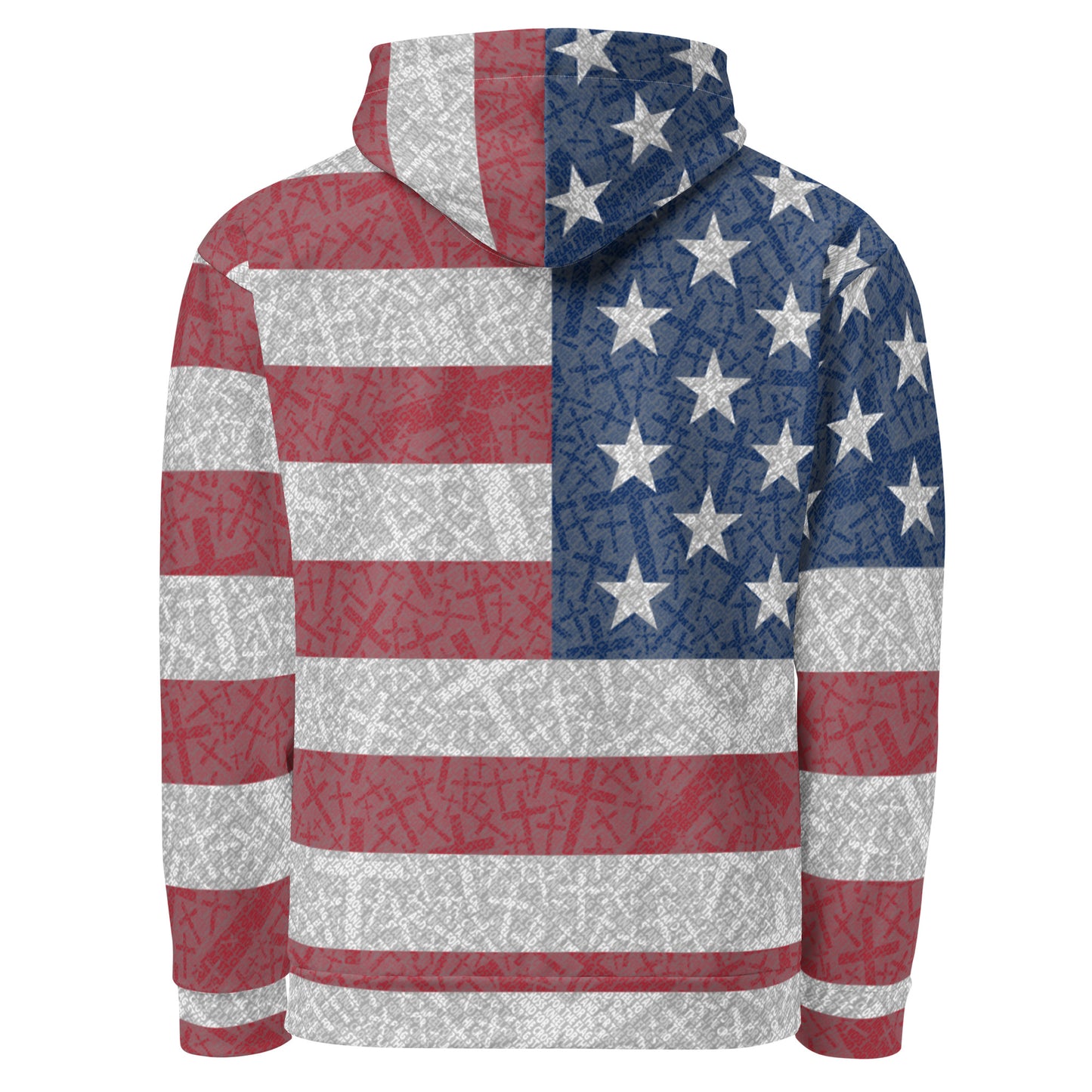 Stand for the Flag Kneel for the Cross "Crossed Up" American Flag Hoodie