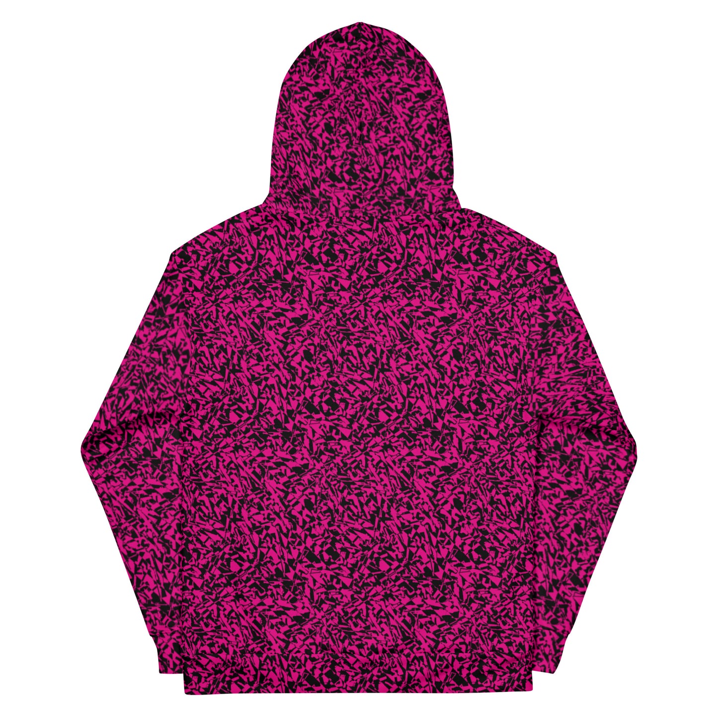 GUGstatic unisex Hoodie (Black and medium violet red)