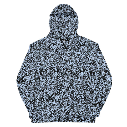 GUGstatic Hoodie (Black and hawkes blue)