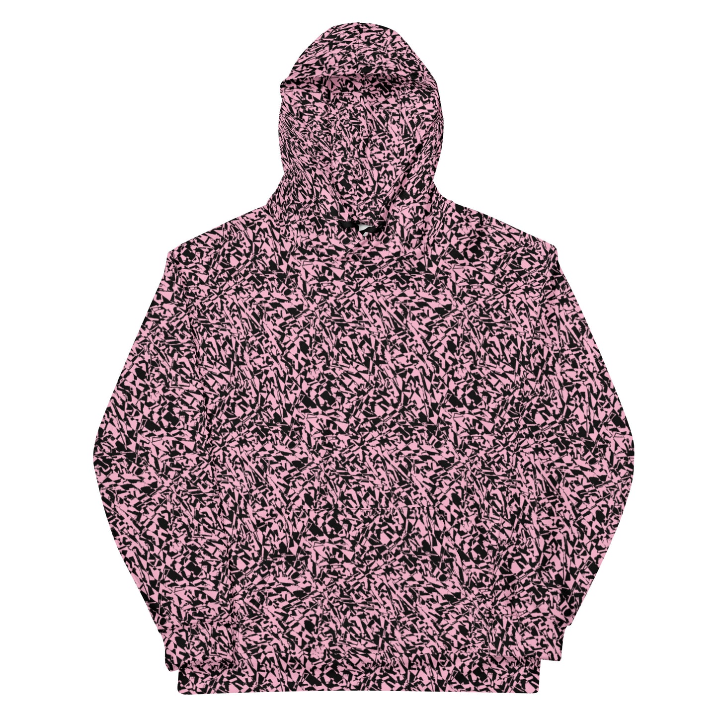 GUGstatic unisex Hoodie (Black and cotton candy pink)