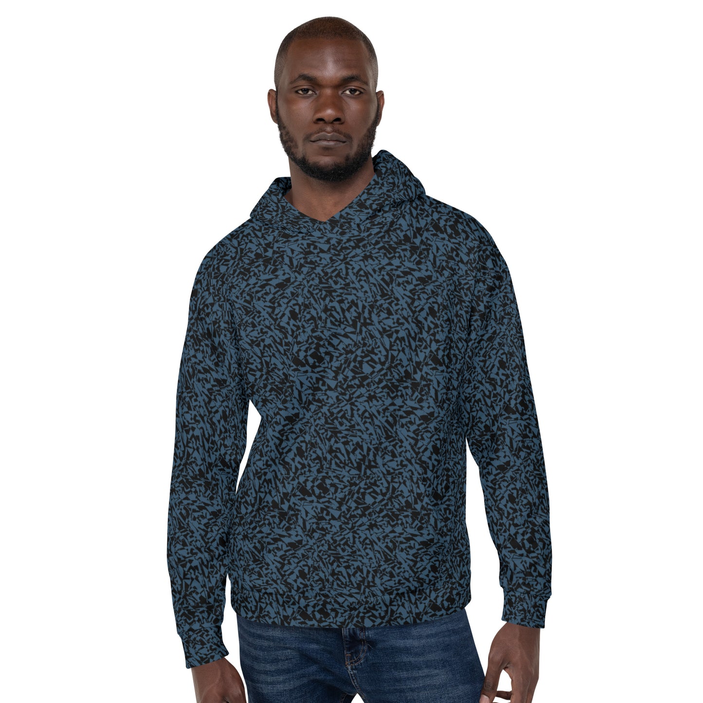 GUGstatic unisex Hoodie (Black and arapawa blue)