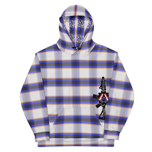 FUCK JOE BIDEN Plaid Unisex Hoodie