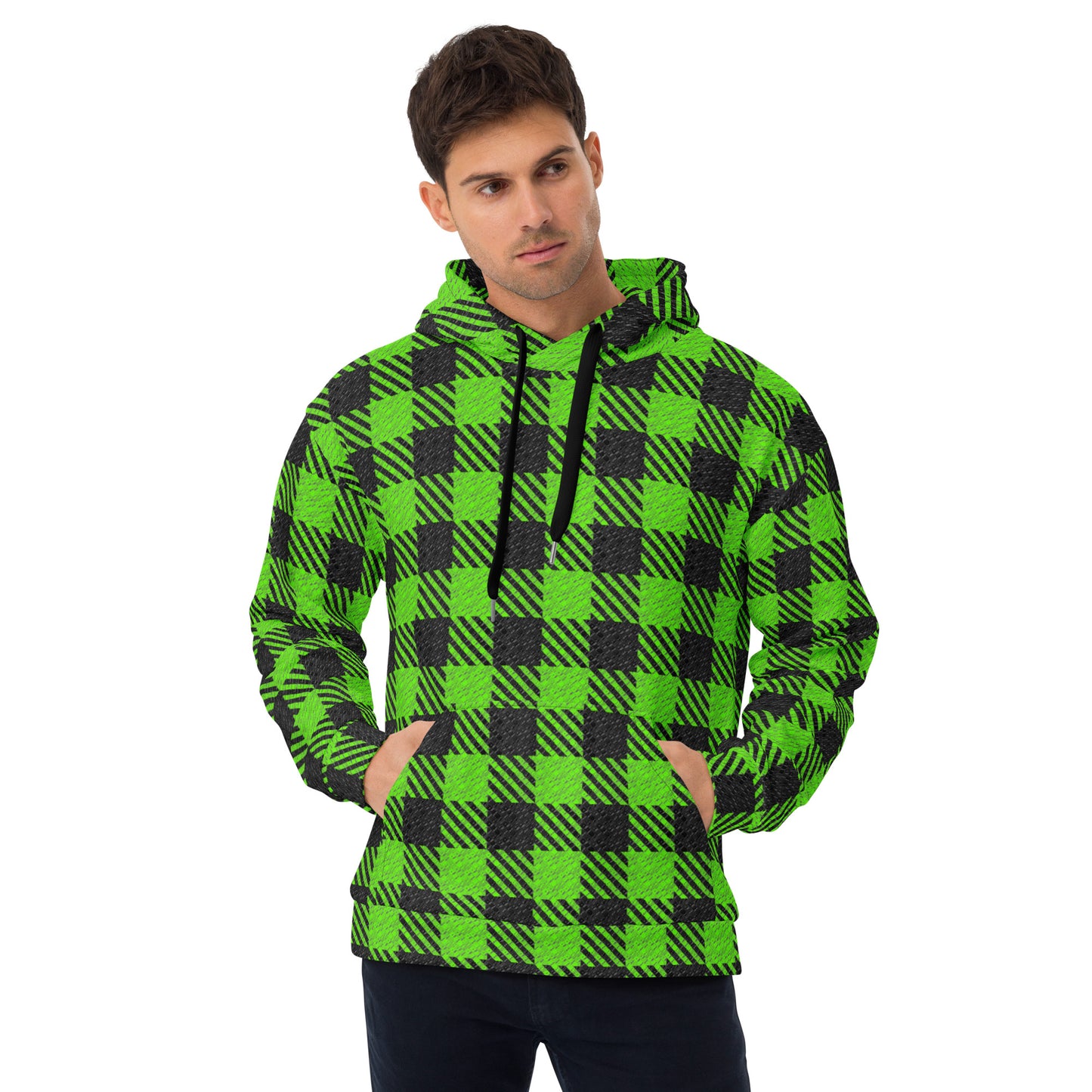 FJB PLAID (GREEN) Hoodie