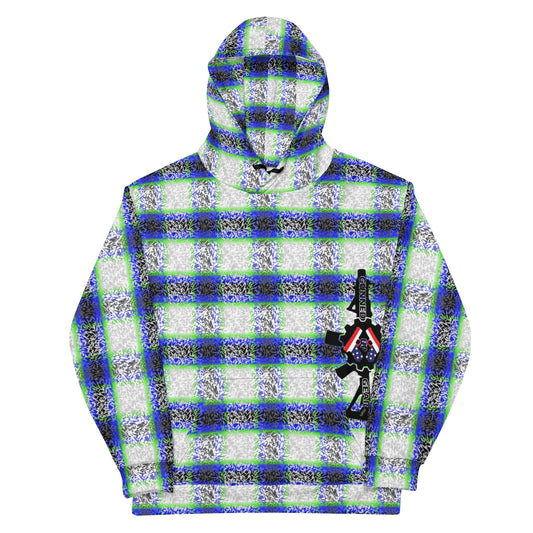 GUGstatic Plaid Hoodie