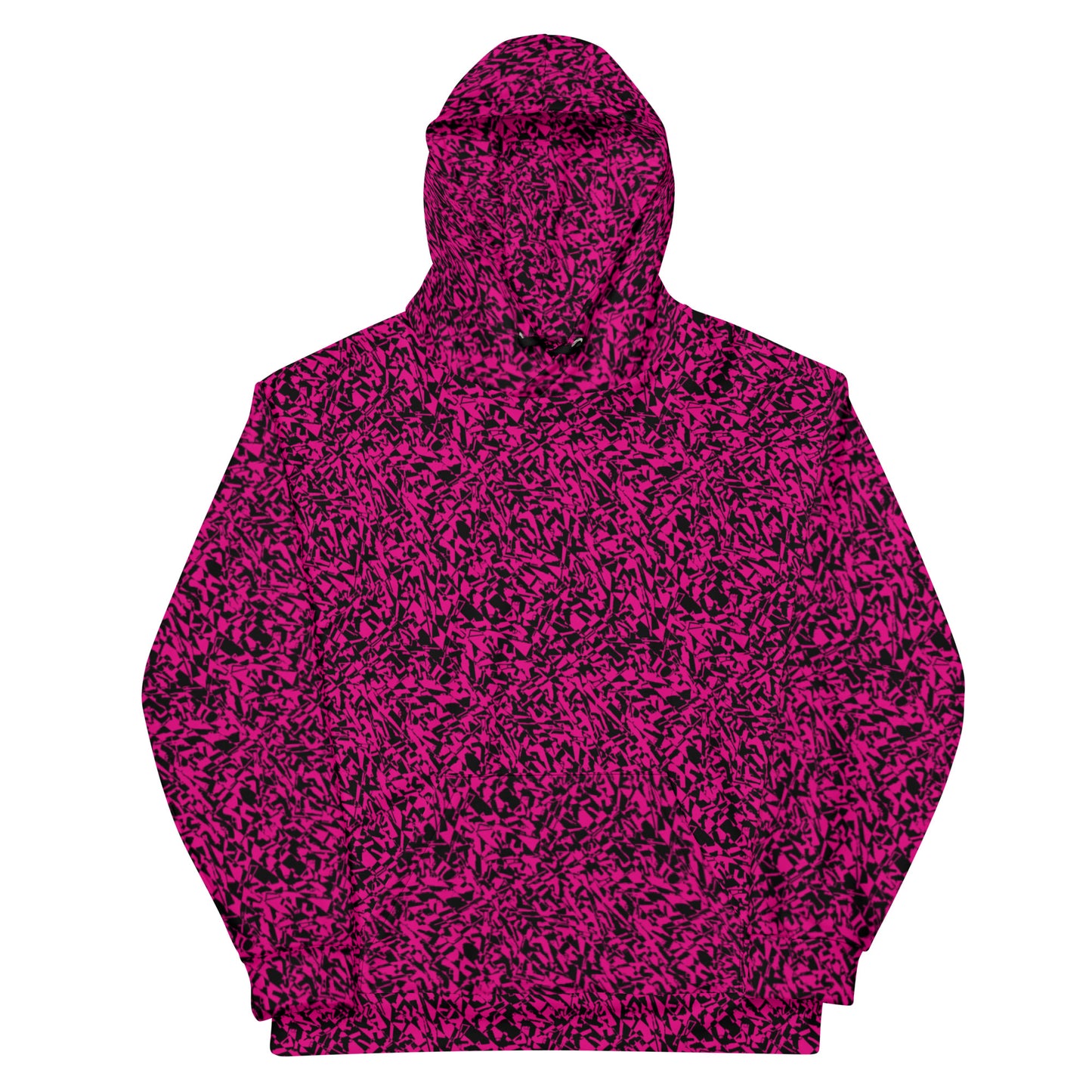 GUGstatic unisex Hoodie (Black and medium violet red)