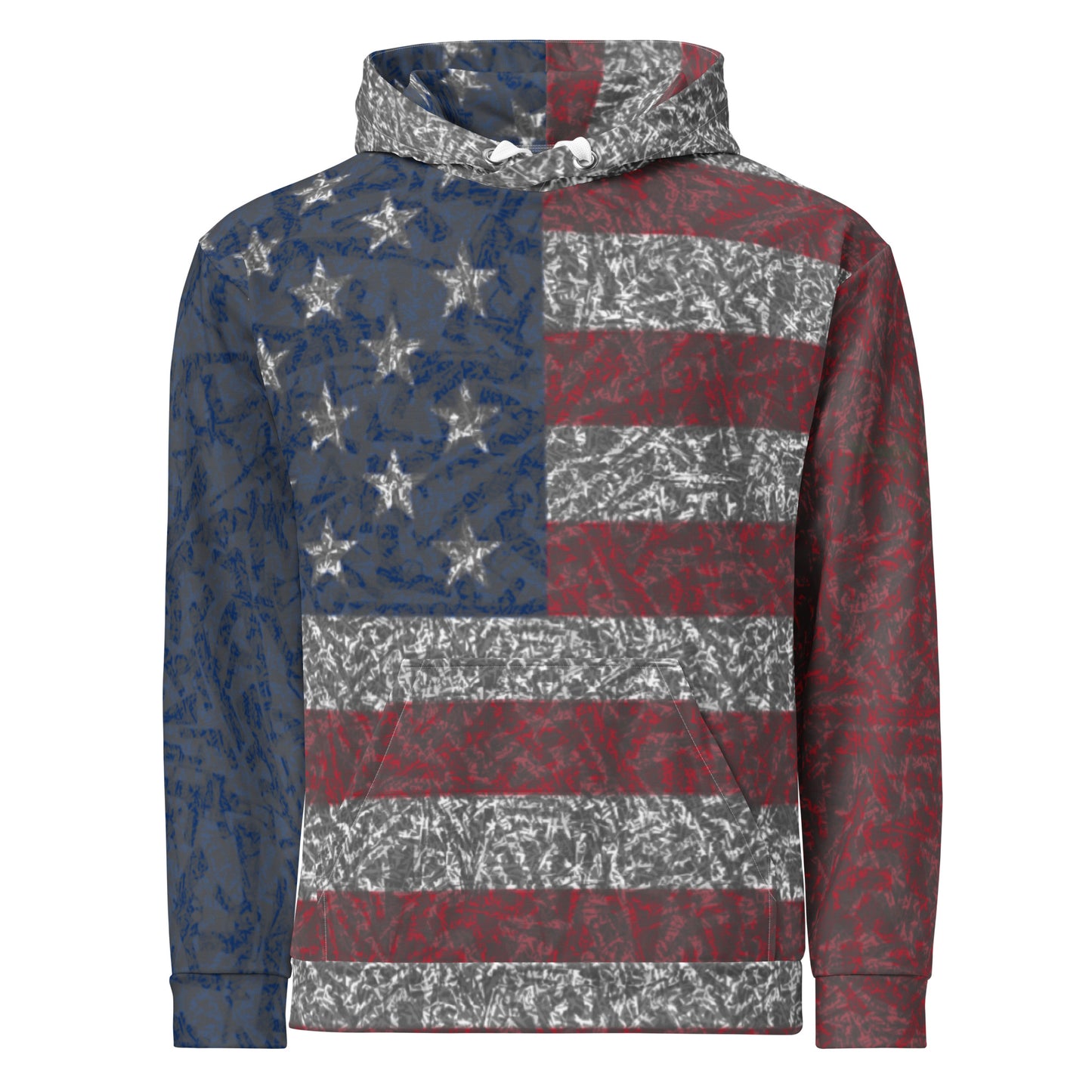 American GUGsmoke Flag Hoodie