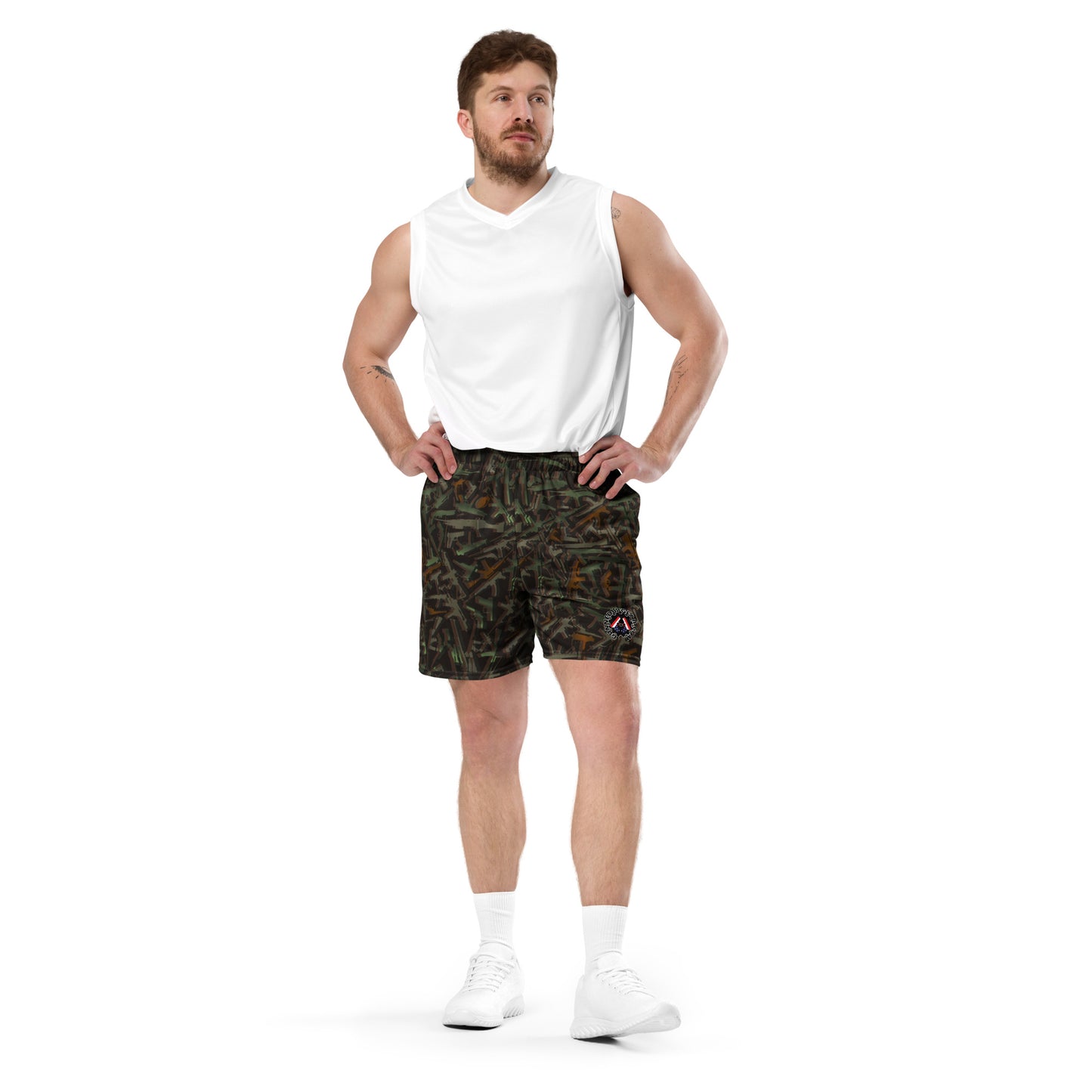 GUGmo camo Unisex mesh shorts