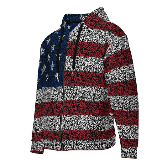 American GUGflag Unisex zip hoodie