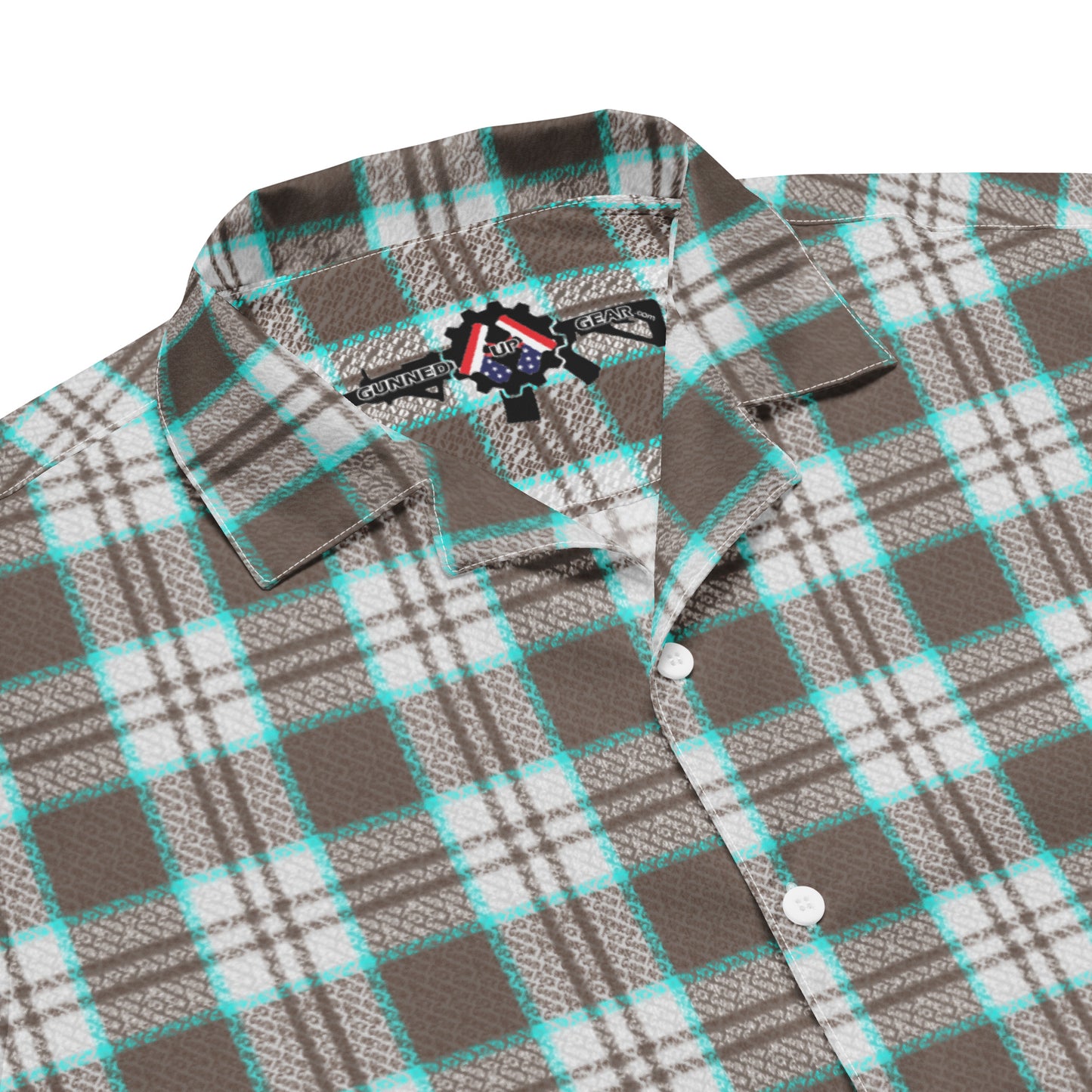 FUCK GAVIN NEWSCUM **mash-up** button shirt