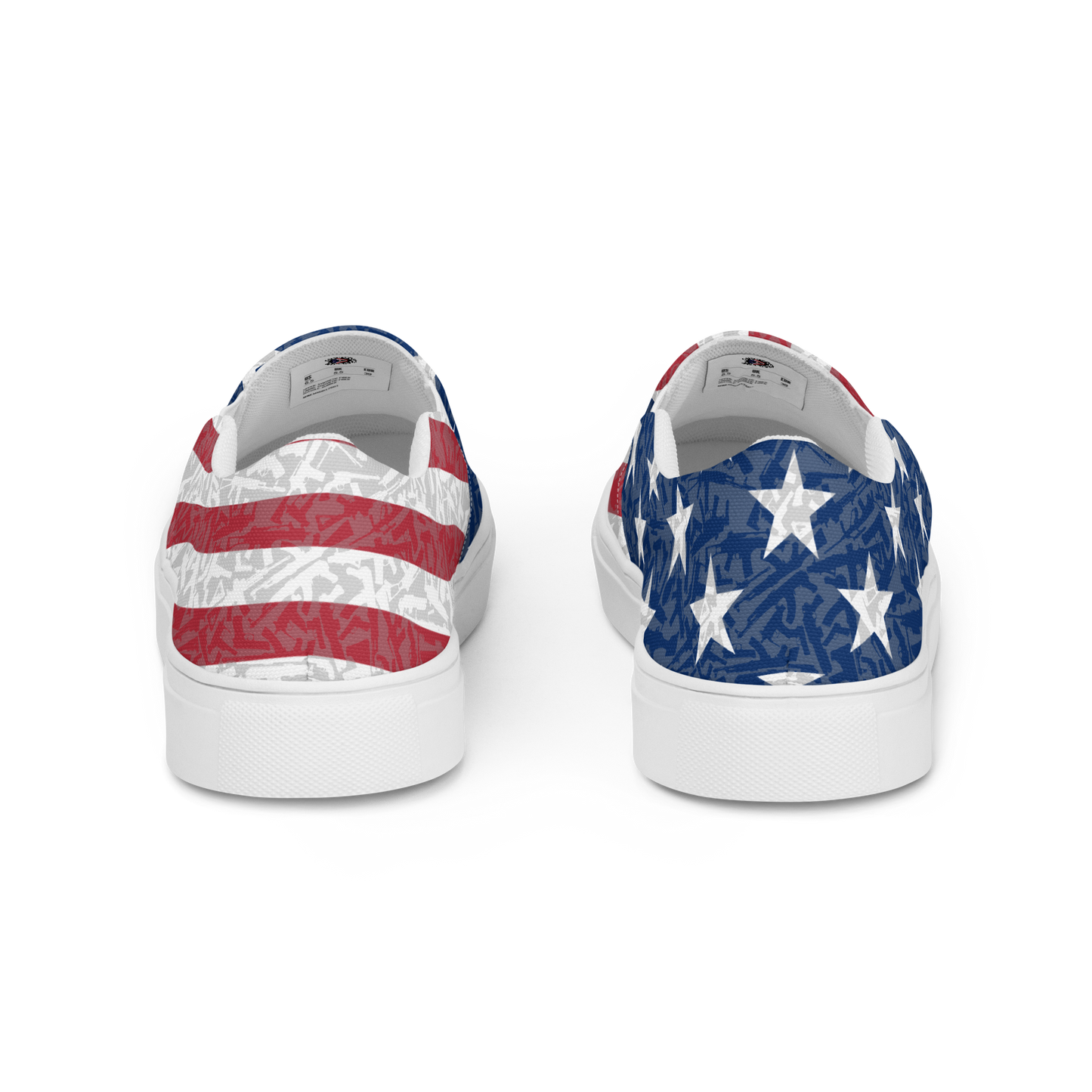 Faded GUGflag Men’s slip-on canvas shoes American Flag