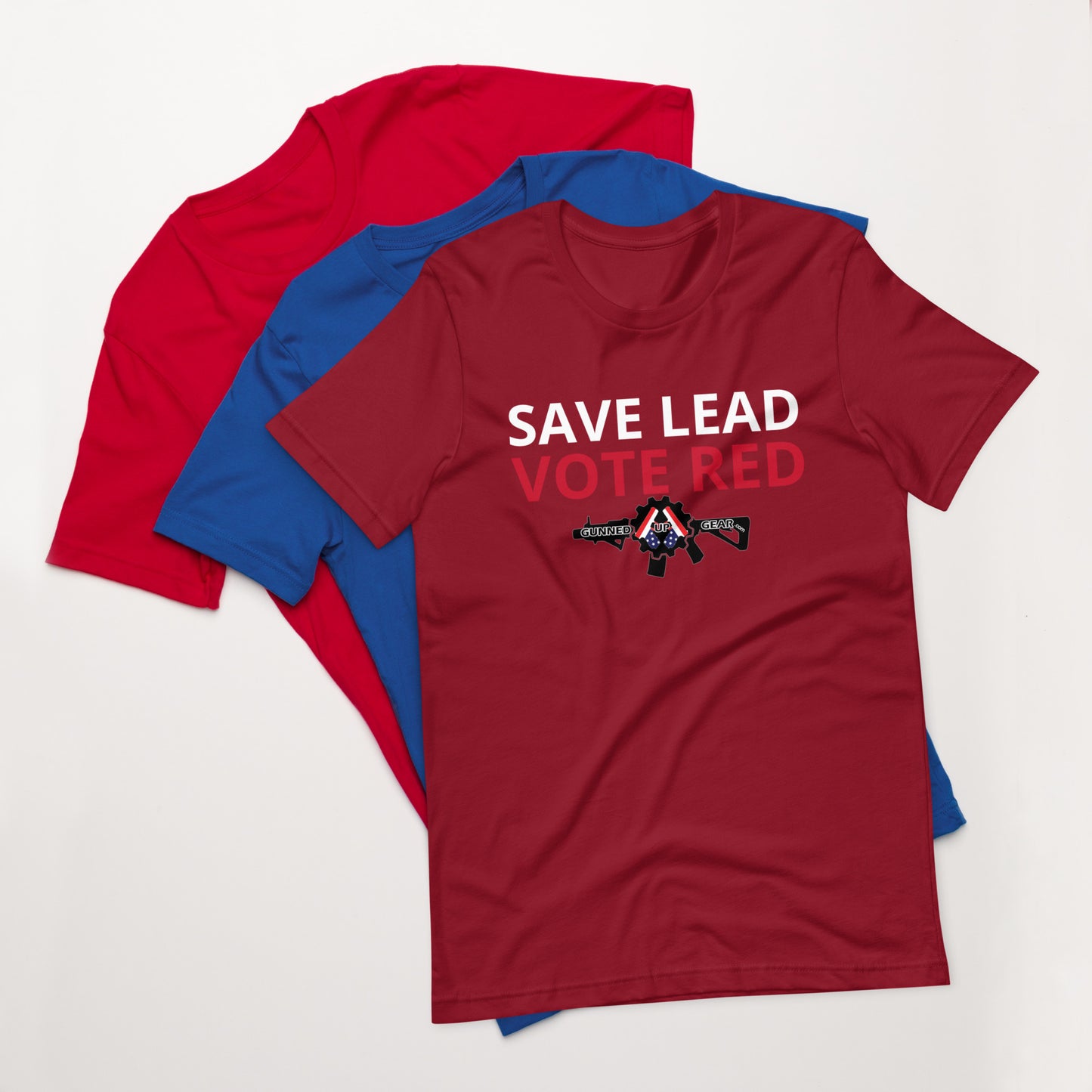 SAVE LEAD VOTE RED Unisex t-shirt XS-Lg